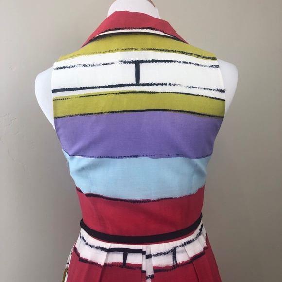 ❌SOLD❌Anthropologie Floreat Sleeveless Dress - Picture 5 of 8